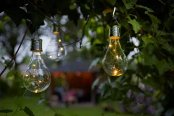 Best Luxform Solar-Glühbirne Gartenleuchte D 16,5 H7 cm Solar Gartenleuchten|Außenleuchten Hängend