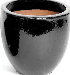 Sale Mega Collections Blumentopf Debora schwarz D 31 H 25 cm Blumentöpfe|Blumentöpfe & Pflanzgefäße