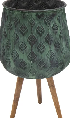 Mega Collections Blumentopf Emir D 25,5 H 50 cm grün Blumentöpfe|Blumentöpfe & Pflanzgefäße