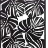 Online Mega Collections Outdoor-Wanddeko Monstera schwarz 37 x 1 x 48 cm Outdoor-Wanddeko