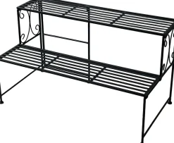 Best Mega Collections Pflanzenregal Luto schwarz 74 x 40 x 41 cm Blumenständer