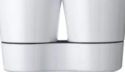 Clearance Mepal Kräutertopf 'Twin' weiß 27,3 x 13,7 x 22 cm Anzuchtkästen & Mini-Gewächshäuser|Blumentöpfe & Pflanzgefäße