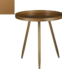 Clearance Mica Decorations Beistelltisch Flores bronze D 40 H 42 cm Beistelltische|Beistelltische