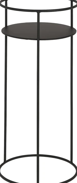 New Mica Decorations Beistelltisch Mitch schwarz D 28 H 60 cm Beistelltische|Beistelltische