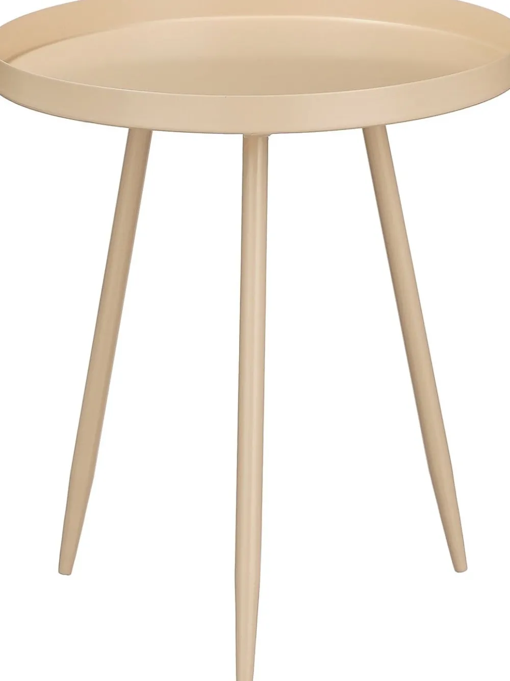 New Mica Decorations Beistelltisch Flores beige D 34 H 37,5 cm Beistelltische|Beistelltische