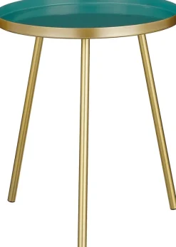 Hot Mica Decorations Beistelltisch Tatum grün / gold D 35 H 40 cm Beistelltische|Beistelltische