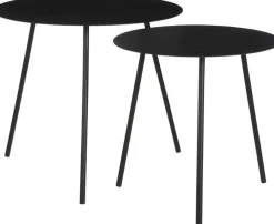 Hot Mica Decorations Beistelltisch Pontus schwarz D 55 H 45 cm Beistelltische|Beistelltische