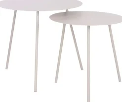 New Mica Decorations Beistelltisch Pontus beige D 40 H 40 cm Beistelltische|Beistelltische