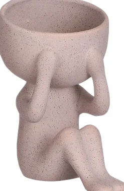 Sale Mica Decorations Blumentopf Man braun 18,5 x 12 x 15,5 cm Blumentöpfe & Pflanzgefäße|Blumentöpfe