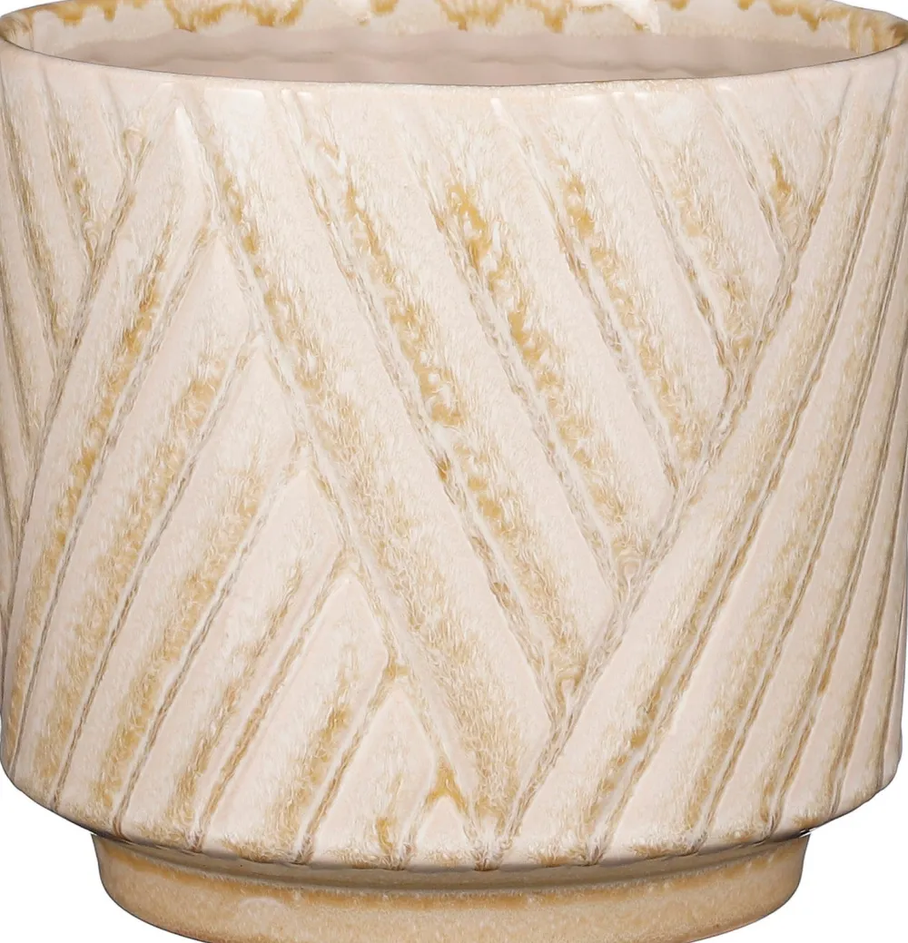 New Mica Decorations Blumentopf Levi creme D 19 H 17,5 cm Blumentöpfe|Blumentöpfe & Pflanzgefäße