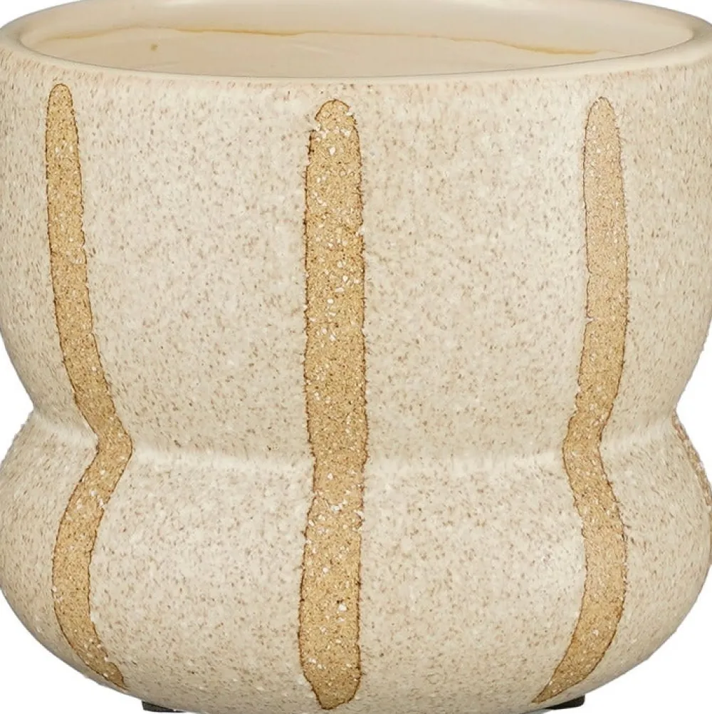 Mica Decorations Blumentopf Ibis crème D 12,5 H 11,5 cm Blumentöpfe & Pflanzgefäße|Blumentöpfe