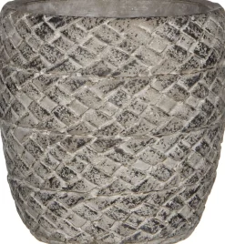 Online Mica Decorations Blumentopf Alma D 13 cm H 13 cm grau Blumentöpfe|Blumentöpfe & Pflanzgefäße