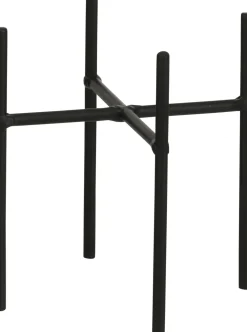 Clearance Mica Decorations Blumentopf-Ständer Ascot schwarz D 11,5 cm H 12,5 cm Blumenständer