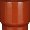 Clearance Mica Decorations Blumentopf mit Fuß Thiago rot D 22 H 20 cm Blumentöpfe|Blumentöpfe & Pflanzgefäße