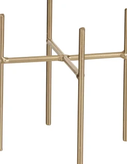 New Mica Decorations Blumentopf-Ständer Ascot gold D 13,5 cm H 14 cm Blumenständer