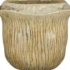 Discount Mica Decorations Blumentopf Catona beige D 22 H 19 cm Blumentöpfe|Blumentöpfe & Pflanzgefäße