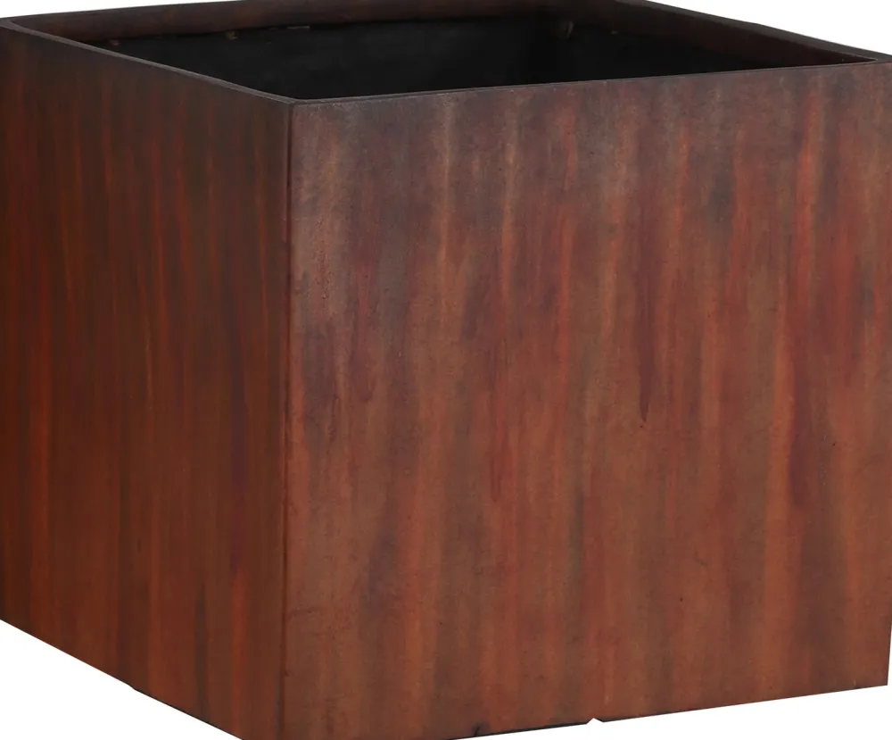 Hot Mica Decorations Blumentopf Bravo 25 x 25 x 23 cm kupfer Blumentöpfe|Blumentöpfe & Pflanzgefäße