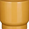 Sale Mica Decorations Blumentopf mit Fuß Thiago gelb D 15 H 14 cm Blumentöpfe|Blumentöpfe & Pflanzgefäße