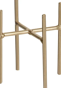 Outlet Mica Decorations Blumentopf-Ständer Ascot gold D 8,5 cm H 9,5 cm Blumenständer