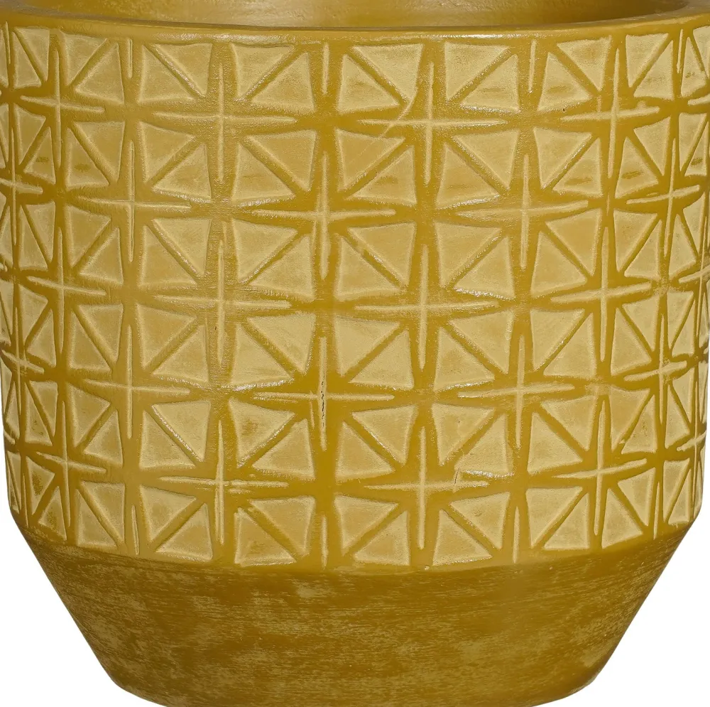 New Mica Decorations Blumentopf Valley ocker D 37 H 36 cm Blumentöpfe|Blumentöpfe & Pflanzgefäße