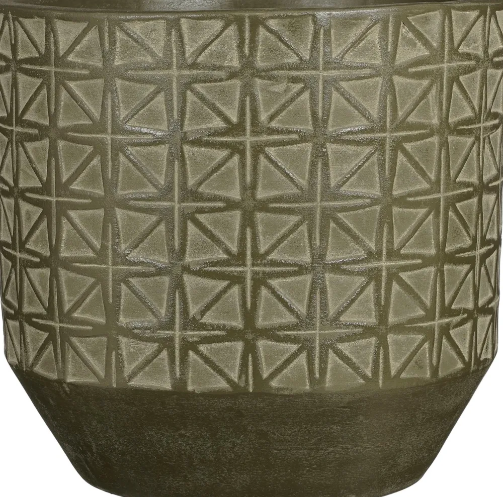 New Mica Decorations Blumentopf Valley dunkelgrün D 37 H 36 cm Blumentöpfe|Blumentöpfe & Pflanzgefäße