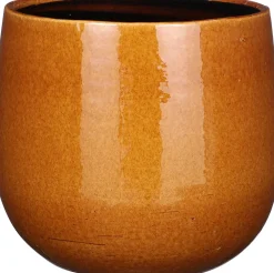 Best Mica Decorations Blumentopf Pablo gelb D 25 H 20 cm Blumentöpfe & Pflanzgefäße|Blumentöpfe