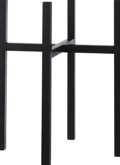 Outlet Mica Decorations Blumentopf-Ständer Ascot schwarz 41,5 x 41,5 x 50 cm Blumenständer