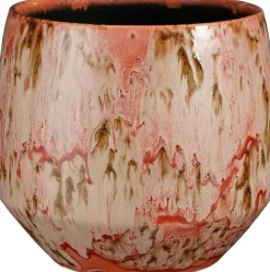 Best Mica Decorations Blumentopf Harris rot D 25 H 22 cm Blumentöpfe|Blumentöpfe & Pflanzgefäße