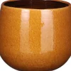 Mica Decorations Blumentopf Pablo gelb D 18 H 16 cm Blumentöpfe & Pflanzgefäße|Blumentöpfe