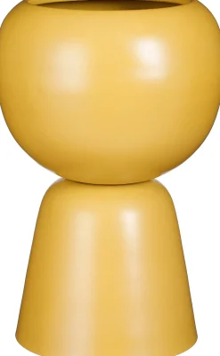 Outlet Mica Decorations Blumentopf Baloe gelb D 24 H 36,5 cm Blumentöpfe|Blumentöpfe & Pflanzgefäße