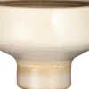 New Mica Decorations Blumentopf mit Fuß Merle D 29 H 28 cm creme Blumentöpfe|Blumentöpfe & Pflanzgefäße