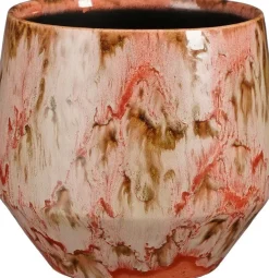 Mica Decorations Blumentopf Harris rot D 16,5 H 14 cm Blumentöpfe|Blumentöpfe & Pflanzgefäße