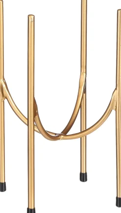 Outlet Mica Decorations Blumentopf-Ständer Kimo gold D 17 H 25 cm Blumenständer