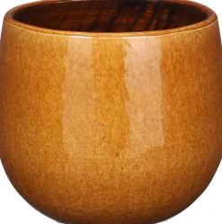 Hot Mica Decorations Blumentopf Pablo gelb D 16 H 14 cm Blumentöpfe & Pflanzgefäße|Blumentöpfe