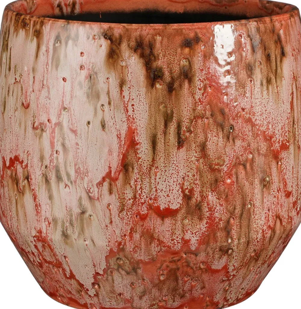 Outlet Mica Decorations Blumentopf Harris rot D 32 H 29 cm Blumentöpfe