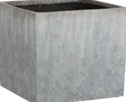 Online Mica Decorations Blumentopf Bravo 31 x 31 x 28 cm grau Blumentöpfe|Blumentöpfe & Pflanzgefäße