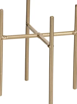 Clearance Mica Decorations Blumentopf-Ständer Ascot gold D 11,5 cm H 12,5 cm Blumenständer