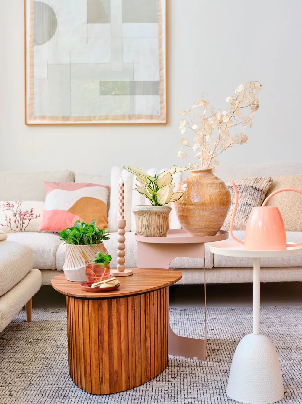 Outlet Mica Decorations Blumentopf Catona beige D 13 H 10,5 cm Blumentöpfe & Pflanzgefäße|Blumentöpfe