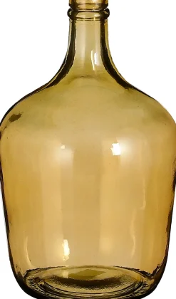 Discount Mica Decorations Deko-Flasche Diego gelb D 18 cm H 30 cm Vasen & Krüge|Blumentöpfe & Pflanzgefäße