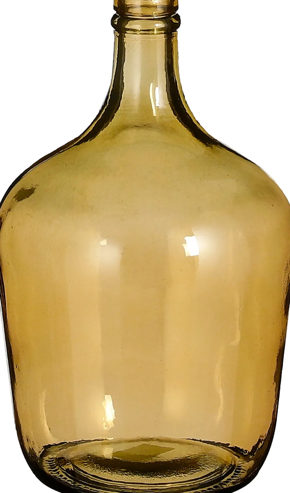 Discount Mica Decorations Deko-Flasche Diego gelb D 18 cm H 30 cm Vasen & Krüge|Blumentöpfe & Pflanzgefäße
