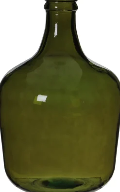 Online Mica Decorations Deko-Flasche Diego grün D 27 cm H 42 cm Vasen & Krüge|Blumentöpfe & Pflanzgefäße