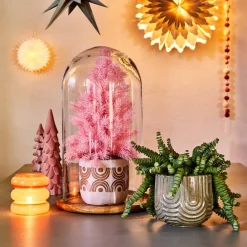 Online Mica Decorations Glasglocke mit Teller Hella transparent D 21 H 55,5 cm Glasglocken