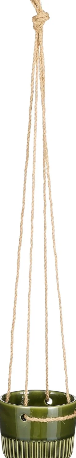 Sale Mica Decorations Hängetopf Primo grün D 11 H 9 cm Blumenampeln & Hängetöpfe|Blumentöpfe & Pflanzgefäße