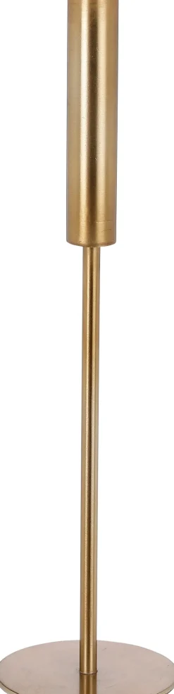New Mica Decorations Kerzenständer gold D 9,5 H 36 cm Kerzenständer