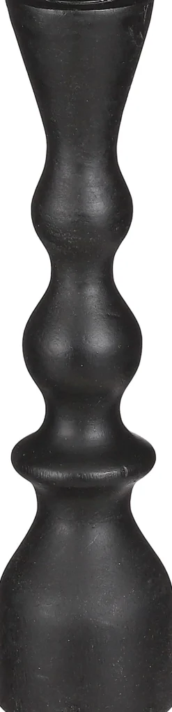 Best Mica Decorations Kerzenständer schwarz D 7 H 30 cm Kerzenständer