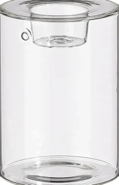 Clearance Mica Decorations Kerzenständer transparent D 9,5 H 13 cm Kerzenständer