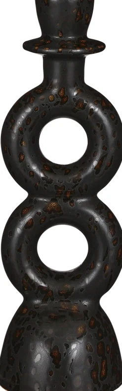 Hot Mica Decorations Kerzenständer schwarz D 8 H 24 cm Kerzenständer