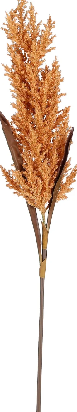 Discount Mica Decorations Kunstzweig Ziergras 88 x 6 x 6 cm terracotta Künstliche Deko-Zweige