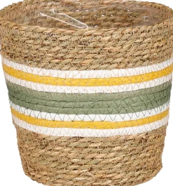 New Mica Decorations Pflanzkorb Rachel grün D 16 H 16 cm Pflanzkörbe|Pflanzkörbe