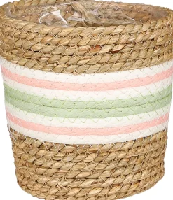 New Mica Decorations Pflanzkorb Rachel hellgrün D 14 H 14 cm Pflanzkörbe|Pflanzkörbe